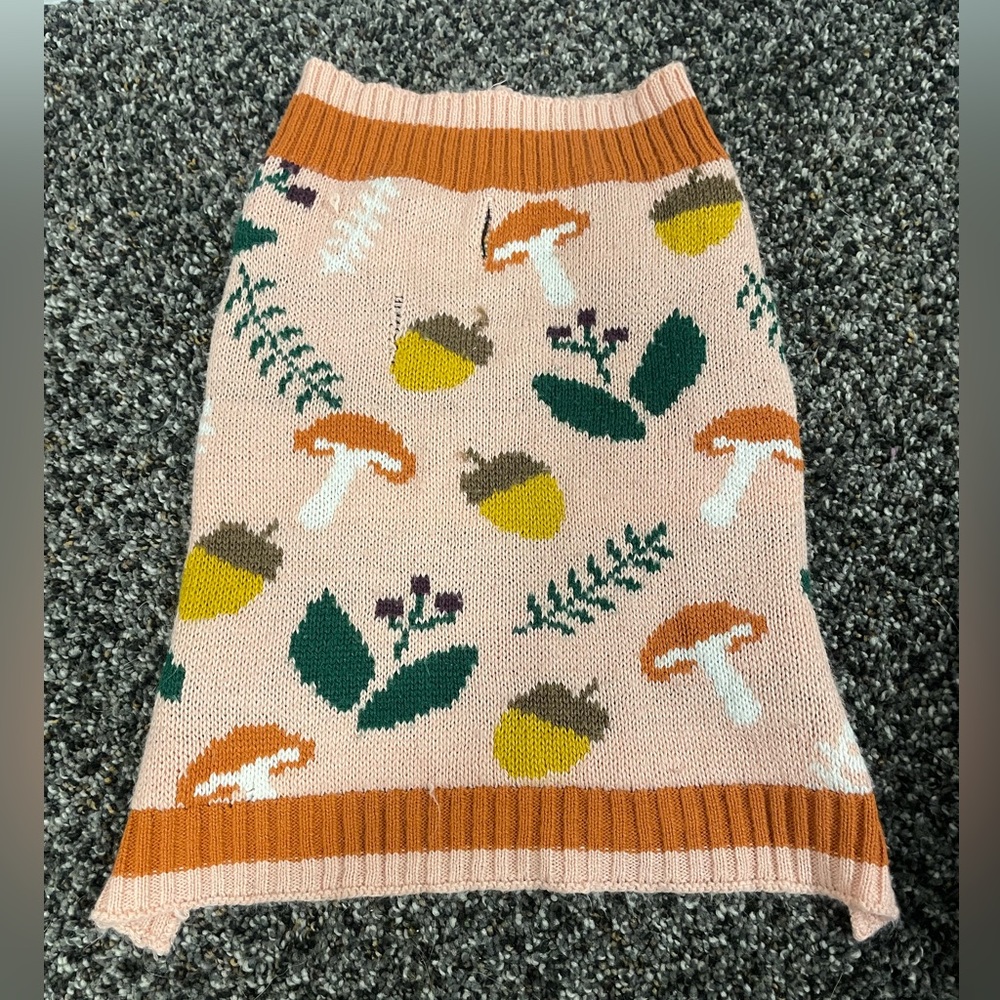 Mushroom Botanical Dog Sweater
